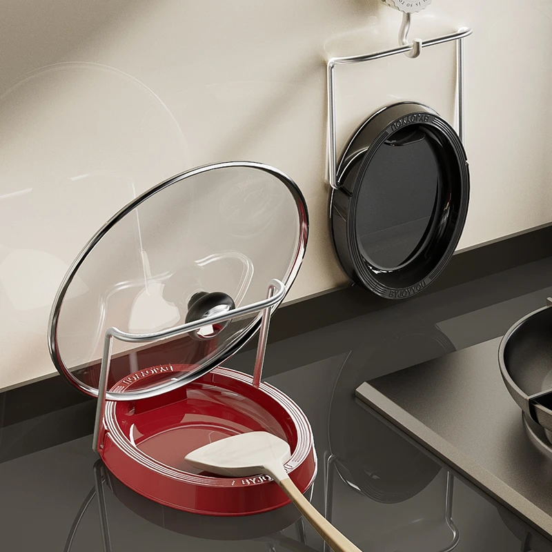 【佳立方】O型锅盖架家用厨房锅盖收纳锅铲放置架可折叠台式置物架