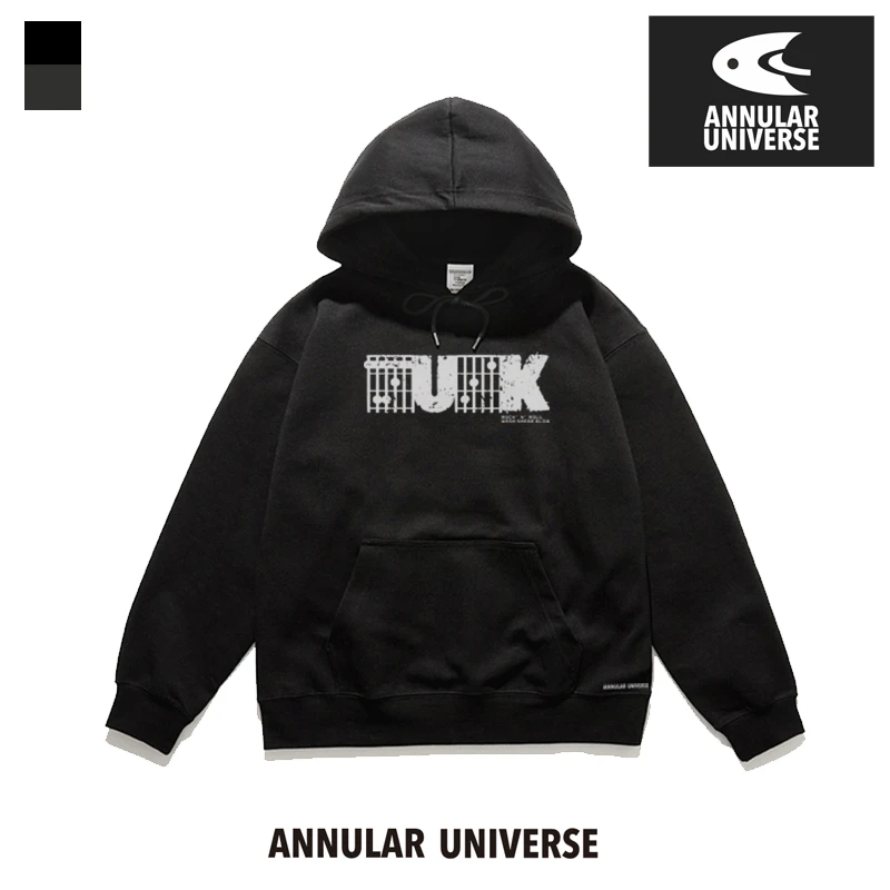 落肩薄款 和弦卫衣 摇滚洗剪吹原创设计秋季外套连帽卫衣打底套头