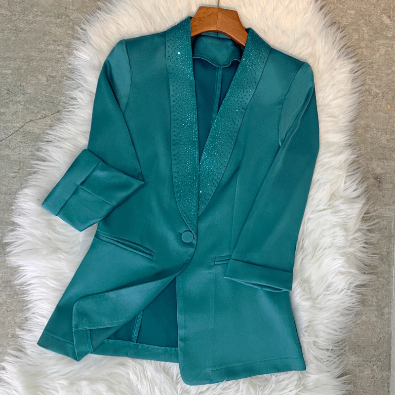 新款烫钻小西装OHBSE04084网红高级感时尚夏季小个子百搭春夏名媛