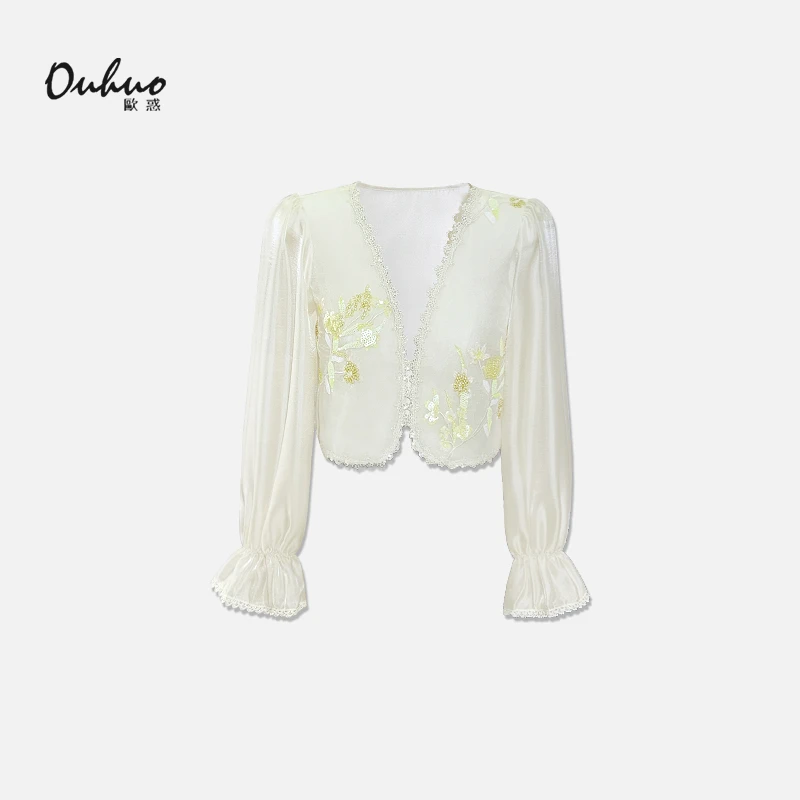 【现货福利】防晒衫提花买手店女装高级轻奢外套高端上衣OHNAH04136