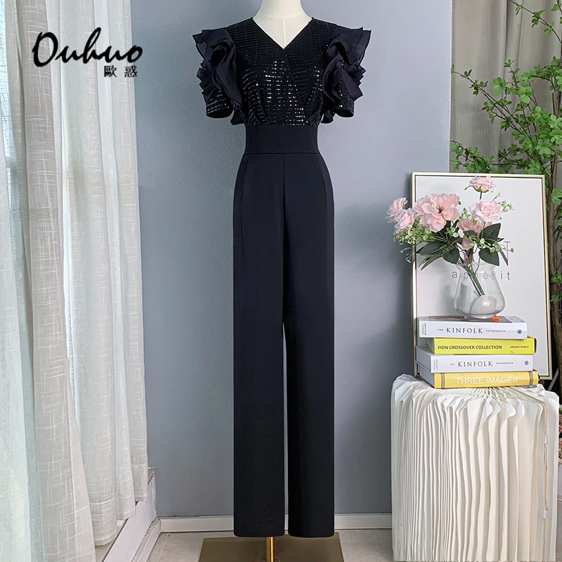 【苏苏现货】2025夏季新款高端显瘦气质时尚洋气连体裤OHPAG05116