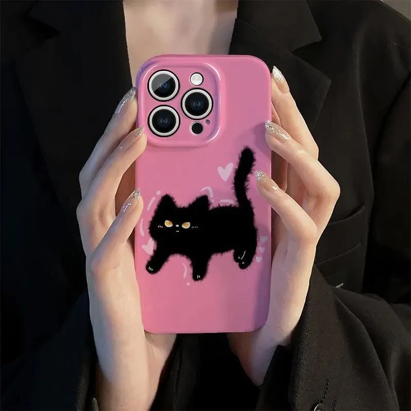 靓壳苹果1415promax手机壳新款iPhone13惊吓猫咪12菲林11网红xr女