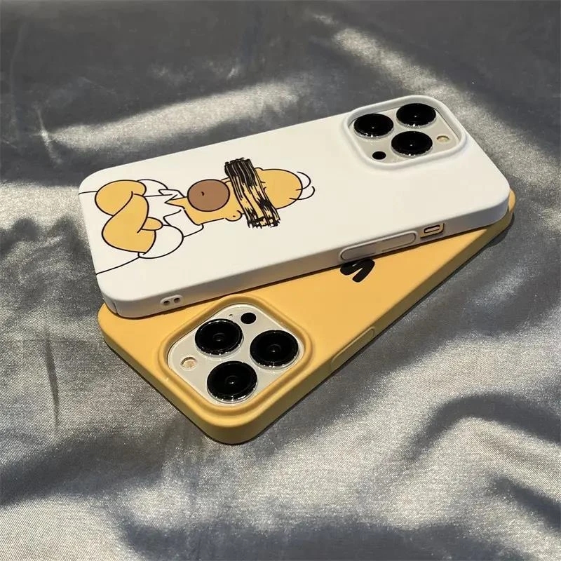 辛普森创意适用iphone14promax苹果1513手机壳12/11pro菲林保护壳