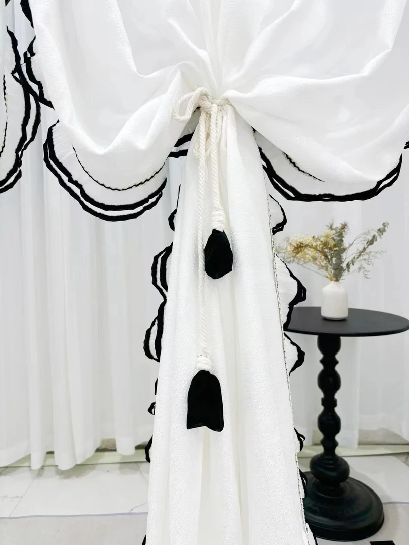 金源窗饰新款窗帘绑带棉绳雪纺花苞扎带