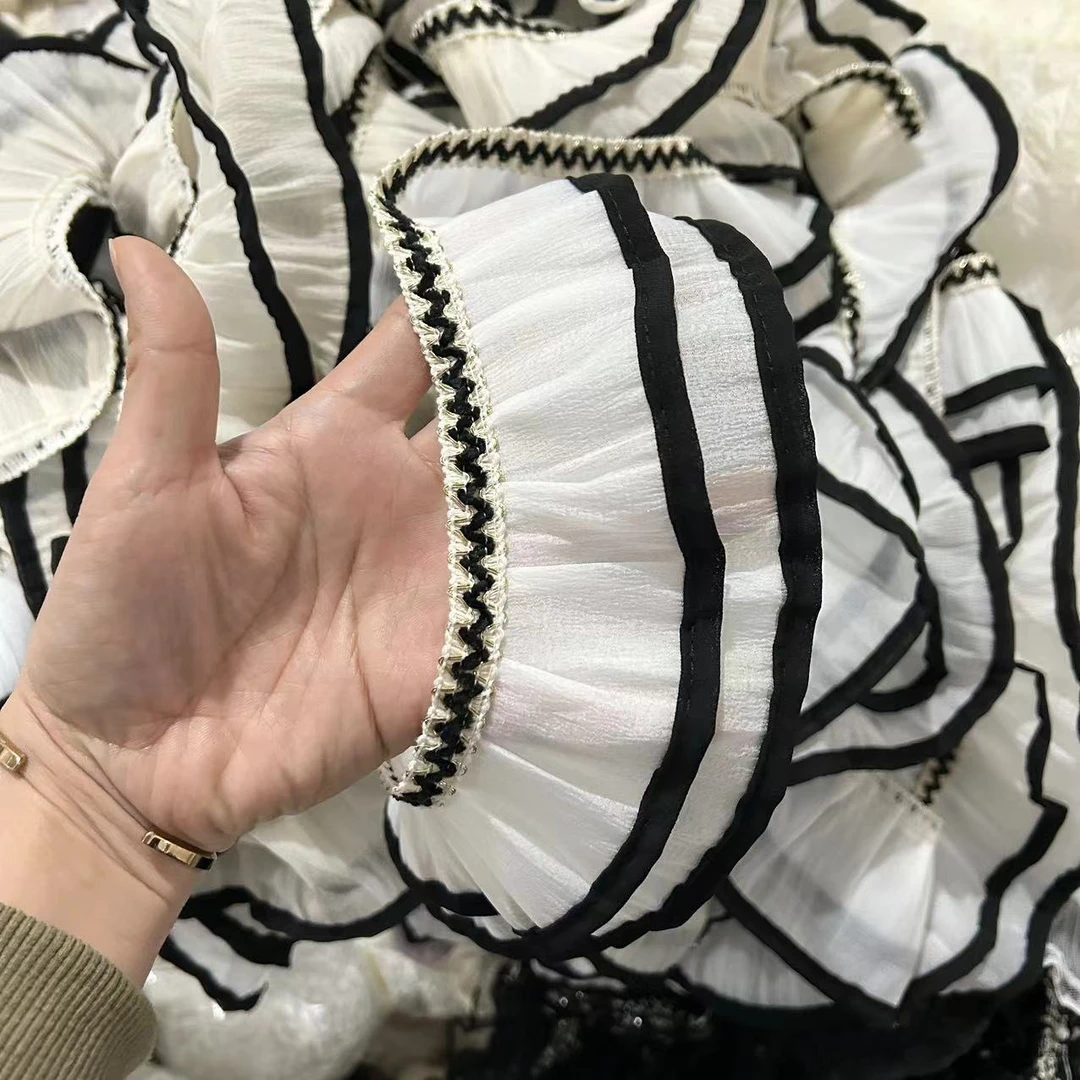 金源花边小香风编织布木耳窗帘配件新款装饰花边法式唯美窗帘配件