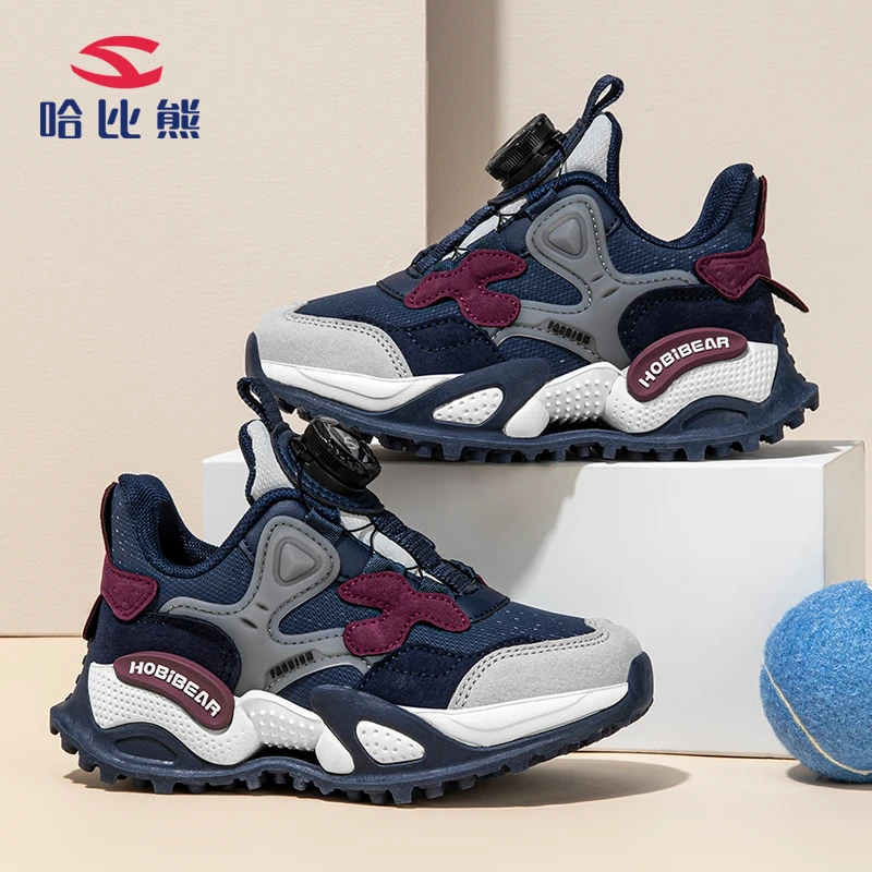 哈比熊童鞋2024春夏网面中大童男女童防滑运动鞋6-12岁轻便户外鞋
