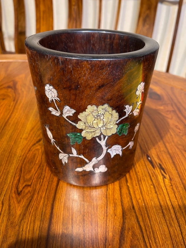 高端彩贝笔筒 纹理不一 默认发货