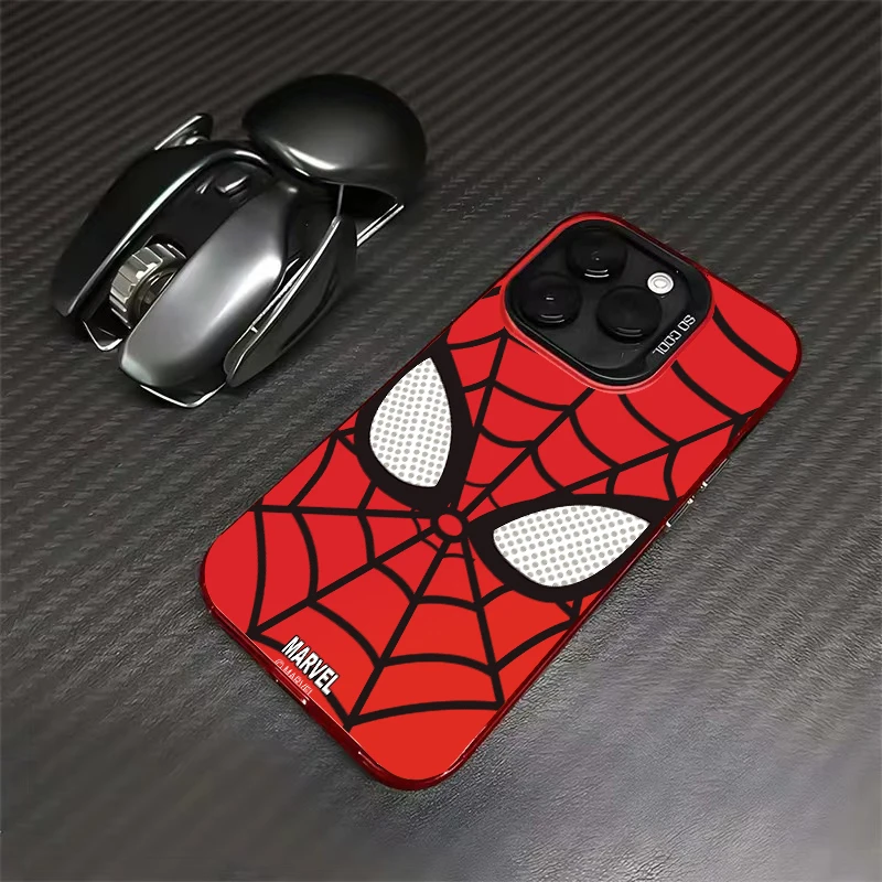 潮牌蜘蛛侠苹果15手机壳iPhone14Promax全包元气壳13防摔12高级