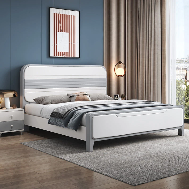 实木床现代简约高档1.8x2米双人床主卧房间婚床家用1.5米抽屉储物