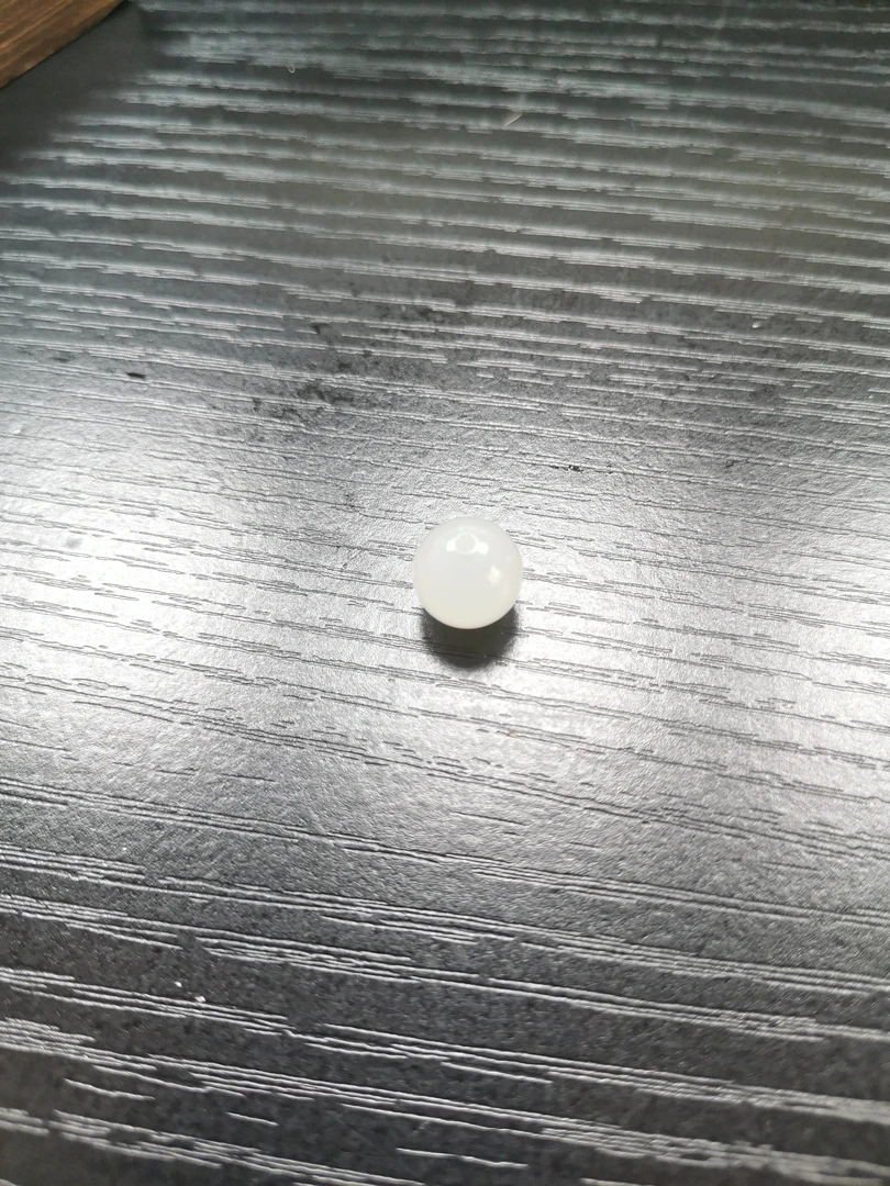 和田玉白玉卡10圆珠