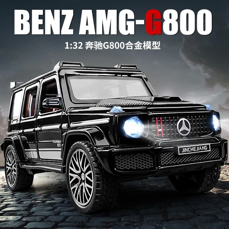 巴博斯G800仿真合金车越野声光六开门星空顶汽车模型收藏型摆件车