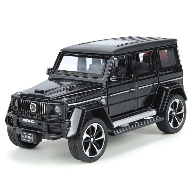 1/32奔驰G63 仿真合金声光回力儿童越野汽车模型玩具摆件礼品