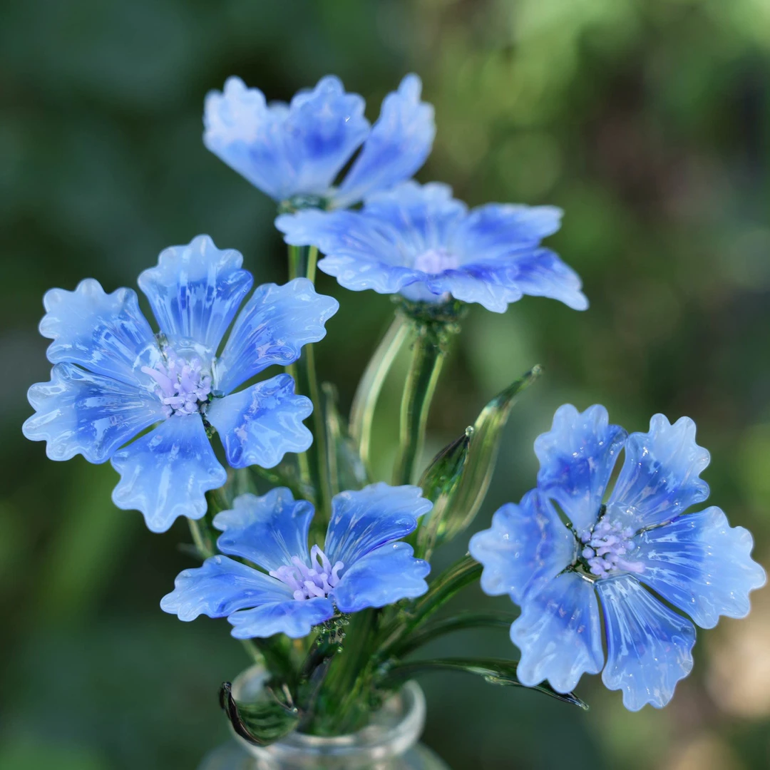 简约纯手工琉璃水晶瓶花