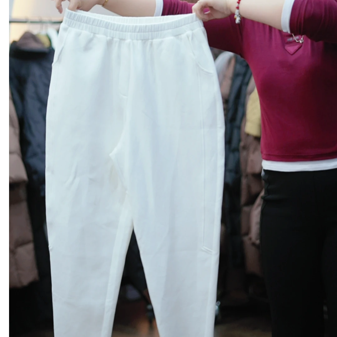 定制不支持7天无理由退货-22069液氨棉休闲裤子女