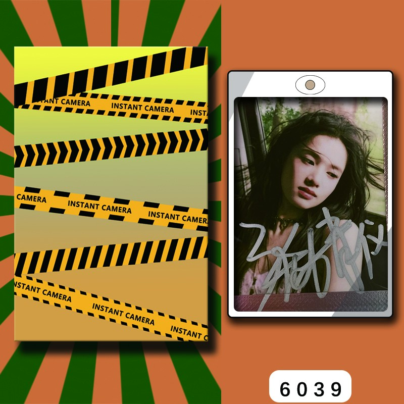 D6039【张婧仪】 正品拍立得照片 金属