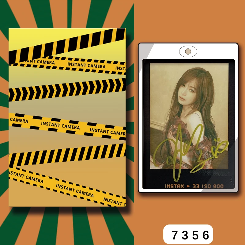 D7356【王心凌】 正品拍立得照片 黑金