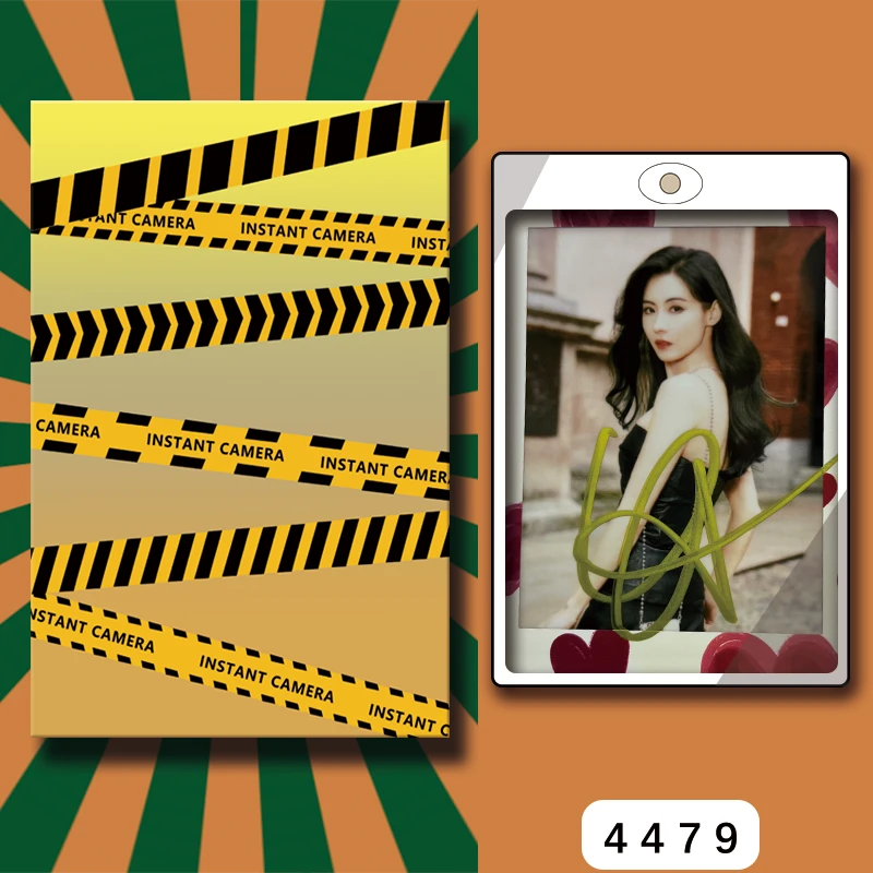 D4479【张柏芝】 正品拍立得照片 爱心