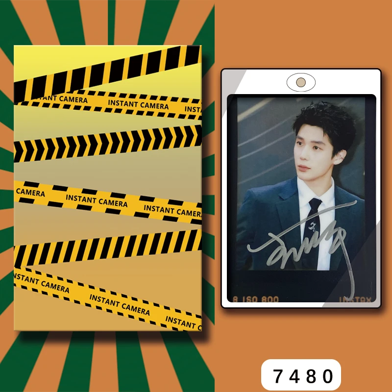 D7480【王安宇】 正品拍立得照片 黑金