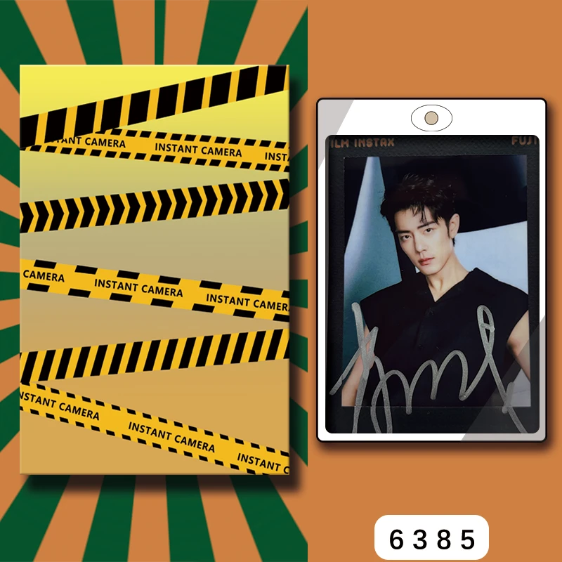 D6385【肖战】 正品拍立得照片 黑金