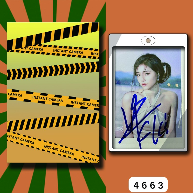 D4663【许佳琪】 正品拍立得照片 白边