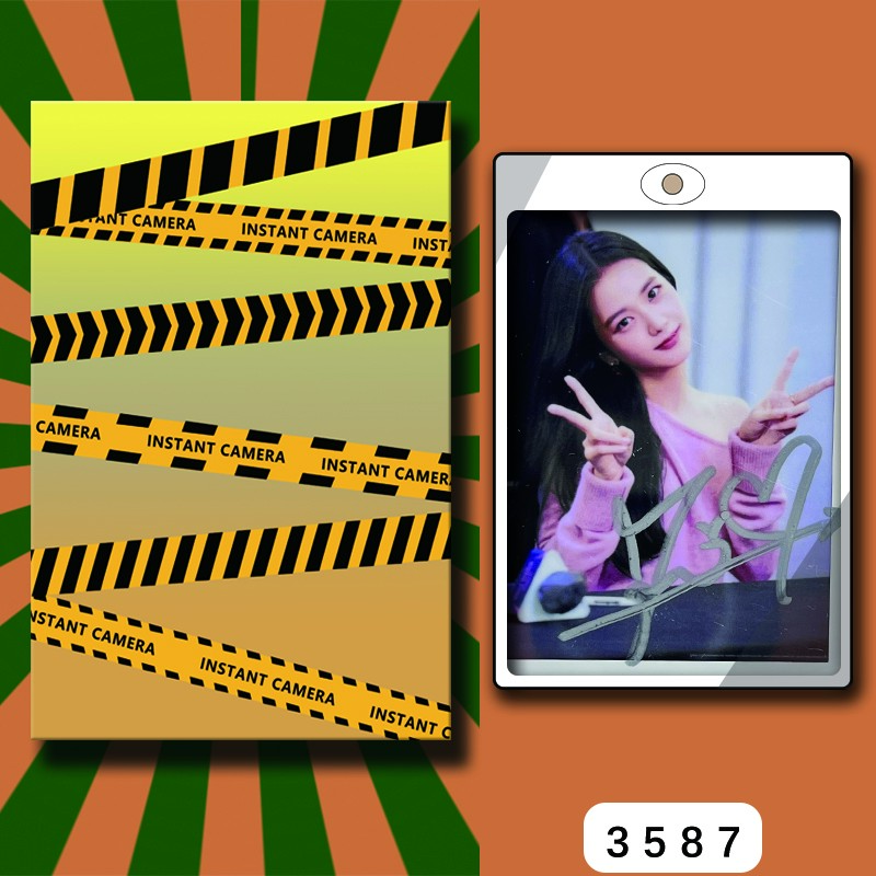 D3587【JISOO】正品拍立得照片 白边