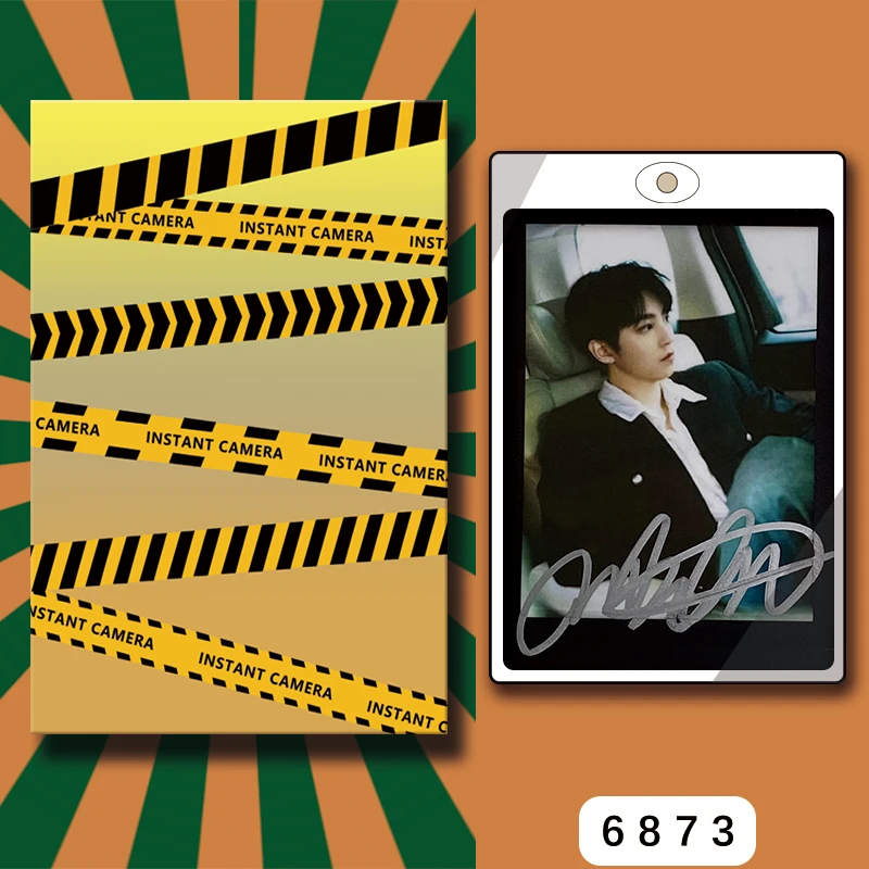 D6873【王俊凯】 正品拍立得照片 黑金