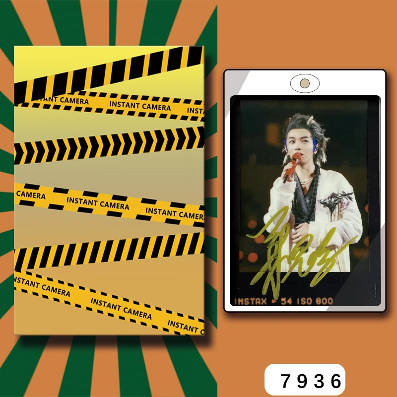 D7936【华晨宇】 正品拍立得照片 黑金