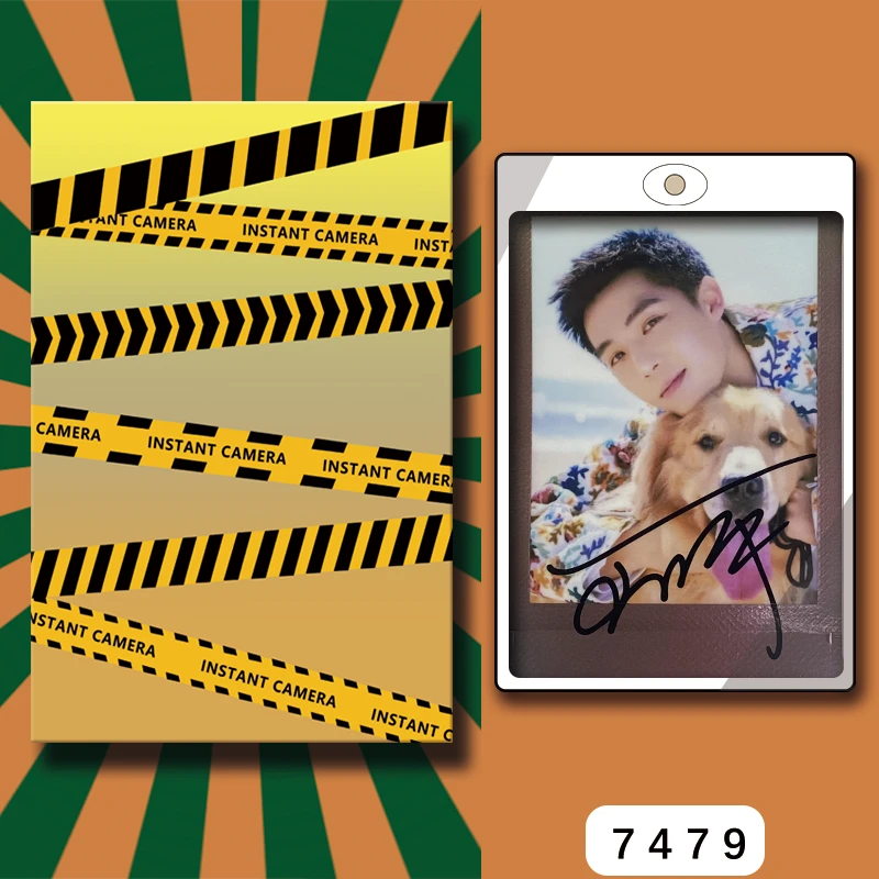 D7479【王安宇】 正品拍立得照片 金属