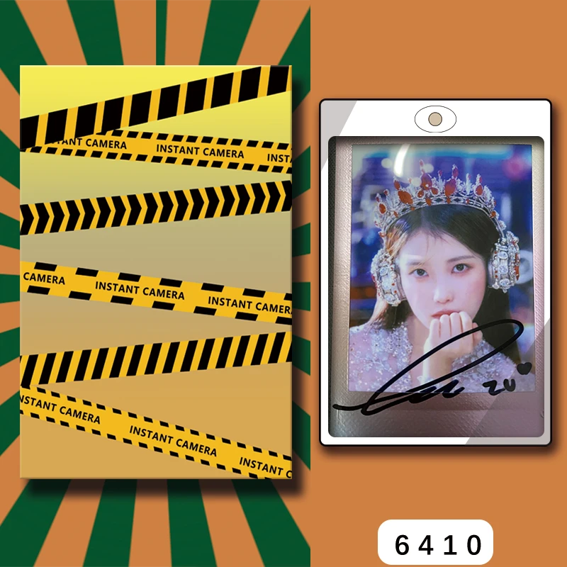 D6410【李知恩】 正品拍立得照片 金属