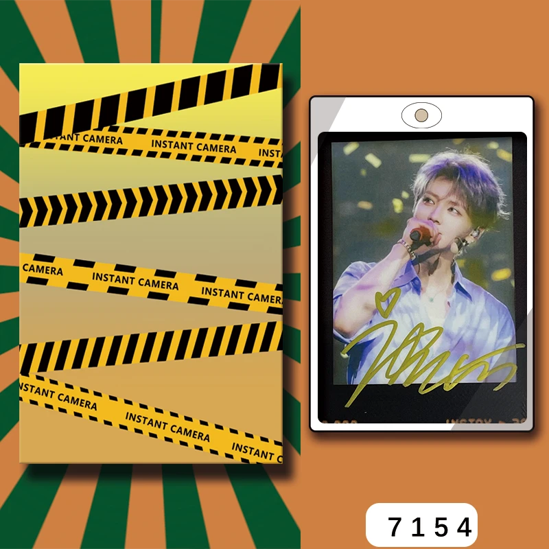 D7154【鹿晗】 正品拍立得照片 黑金