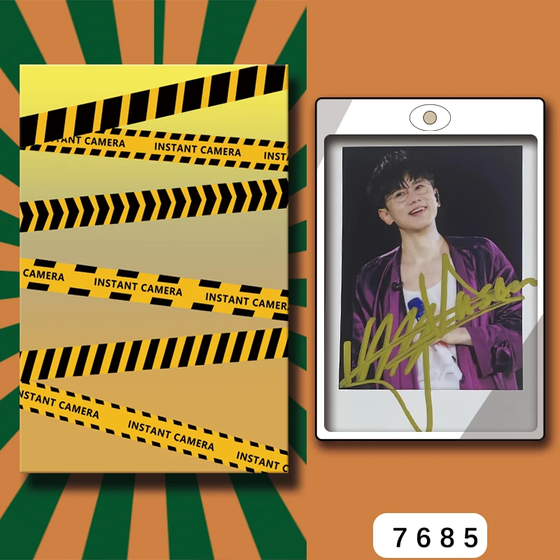 D7685【张杰】 正品拍立得照片 白边