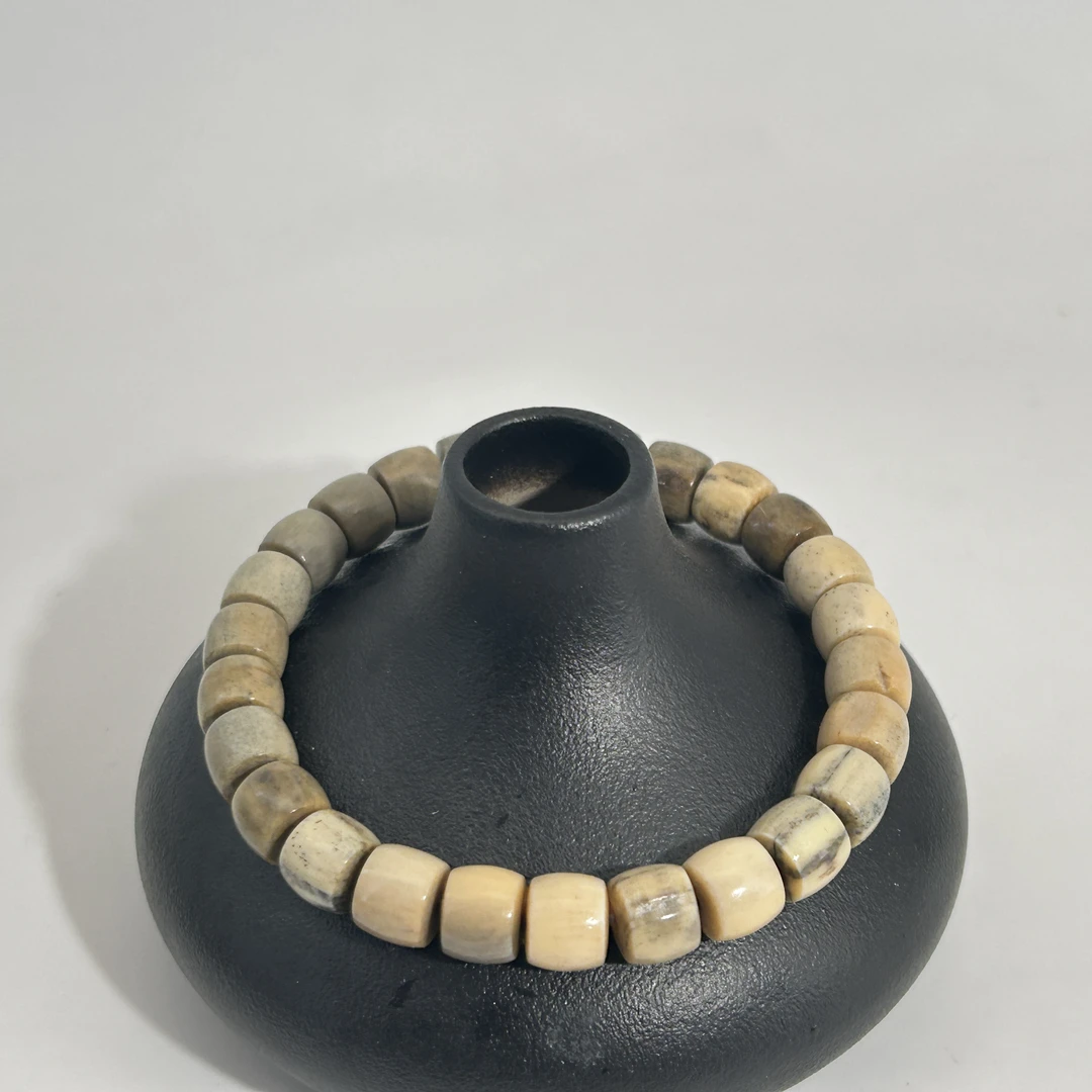 猛犸牙水墨直切手串7*6mm假一罚四W7837