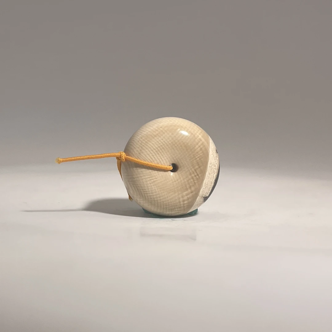 猛犸牙蓝眼平安扣25*12mm假一罚四W3207