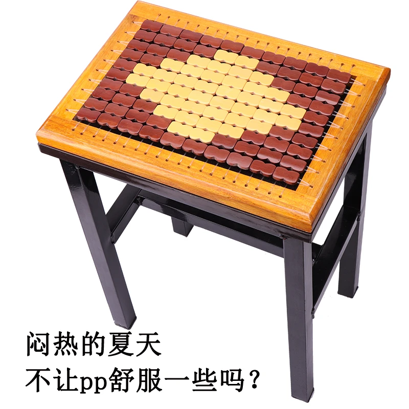 夏天服装厂员工坐垫 透气散热 木框 网格学生椅垫 教室方凳子坐垫