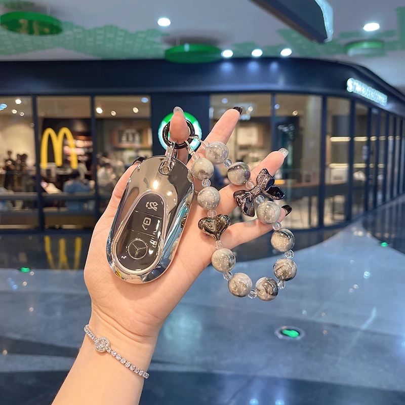 奔驰新C级钥匙套C200L壳C260L新S级小香风S400L包S450L扣迈巴赫女