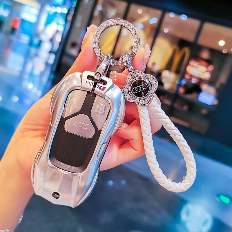 奥迪A6L钥匙套A4L Q5L A3 A6 Q6 Q7 Q8 A5 A7 A8 TT A7L车包扣女