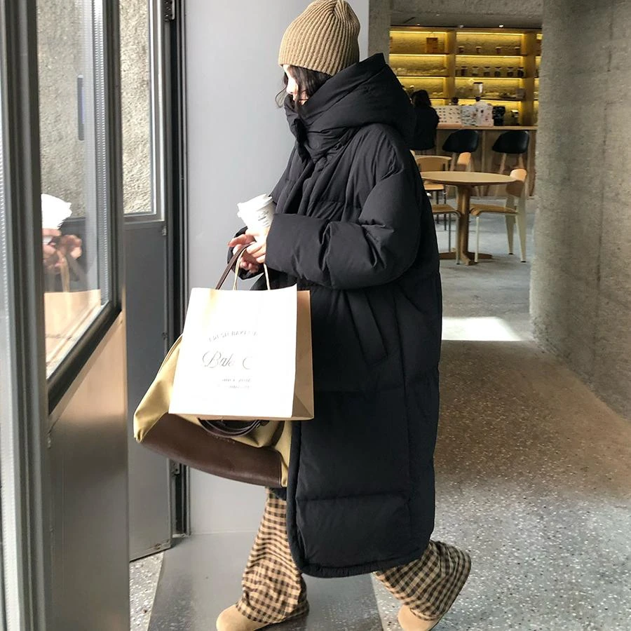 任小艺【保暖羽绒服】寒冬杀手连帽90%白鸭羽绒服冬