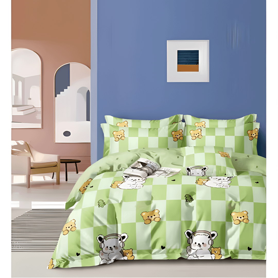 【帕恰狗加厚】纯棉加密斜纹亲肤透气床单被罩时尚风格榻榻米单双人