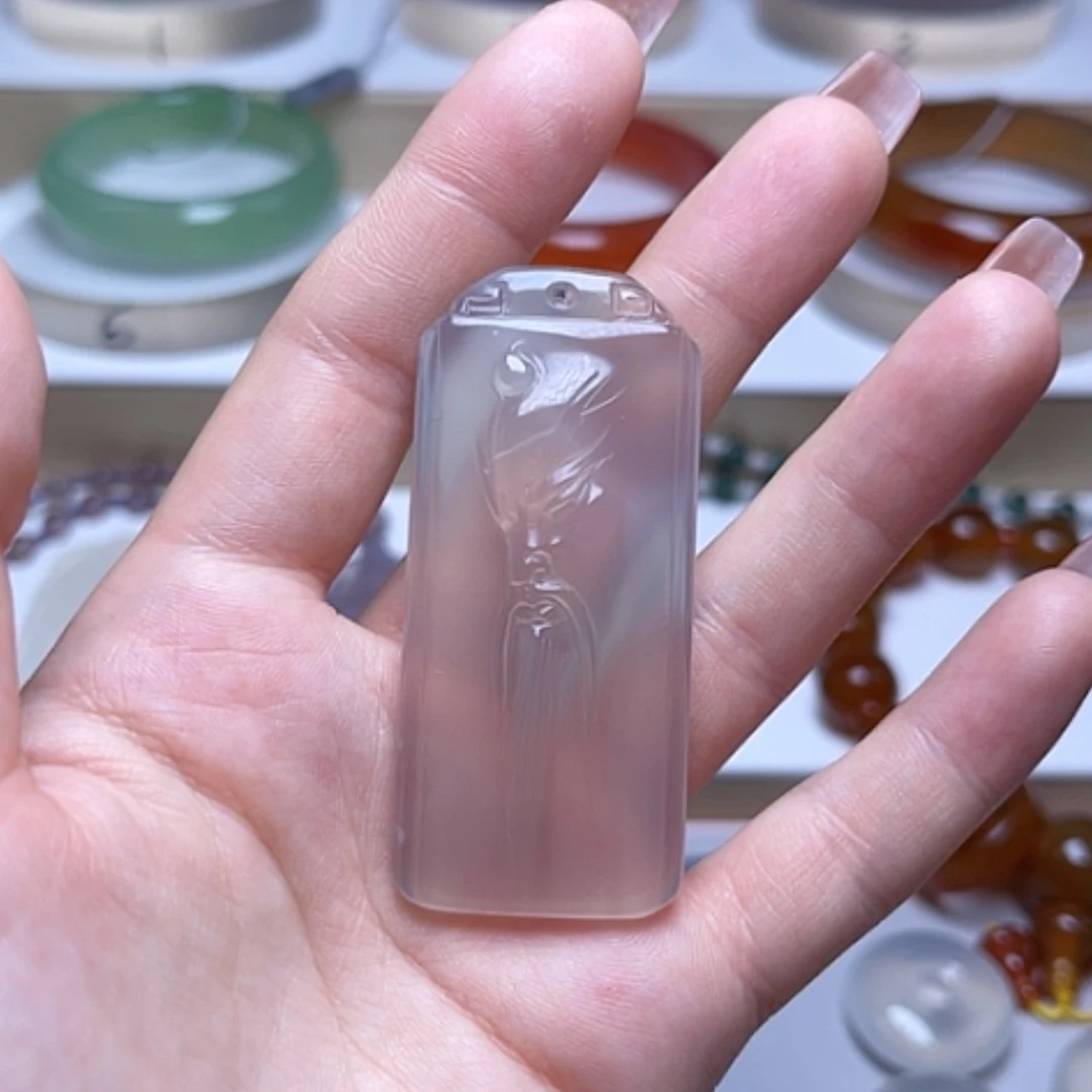 【闪购商品】玛瑙/玉髓挂件未镶嵌安****理
