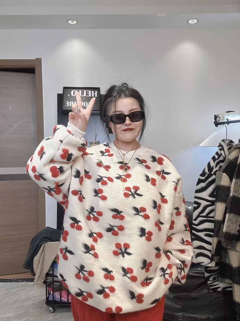 小园推荐小樱桃羊羔毛卫衣