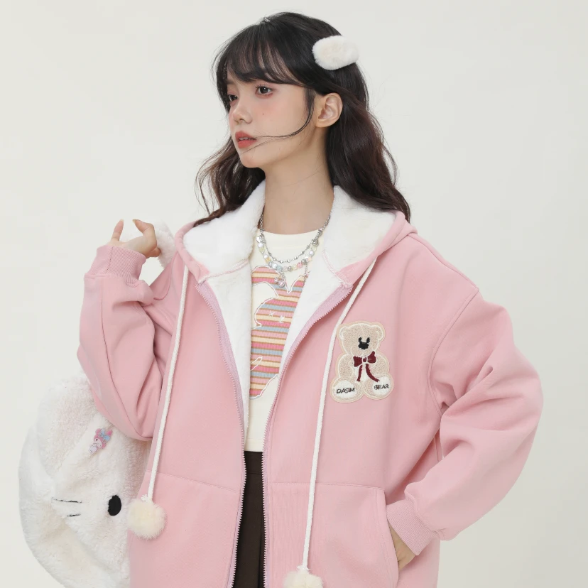 大sim小sim【青仓】时尚小个子套装女秋季短款卫衣套装冬季7538