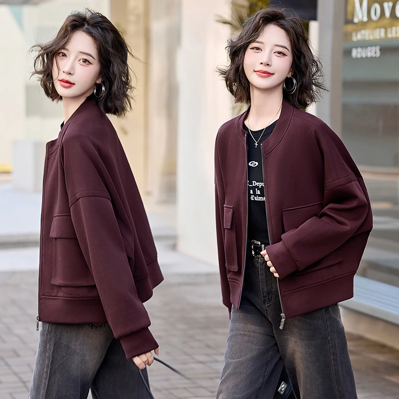 短外套女春秋新款时尚爆款棒球服高级感洋气休闲宽松百搭夹克上衣
