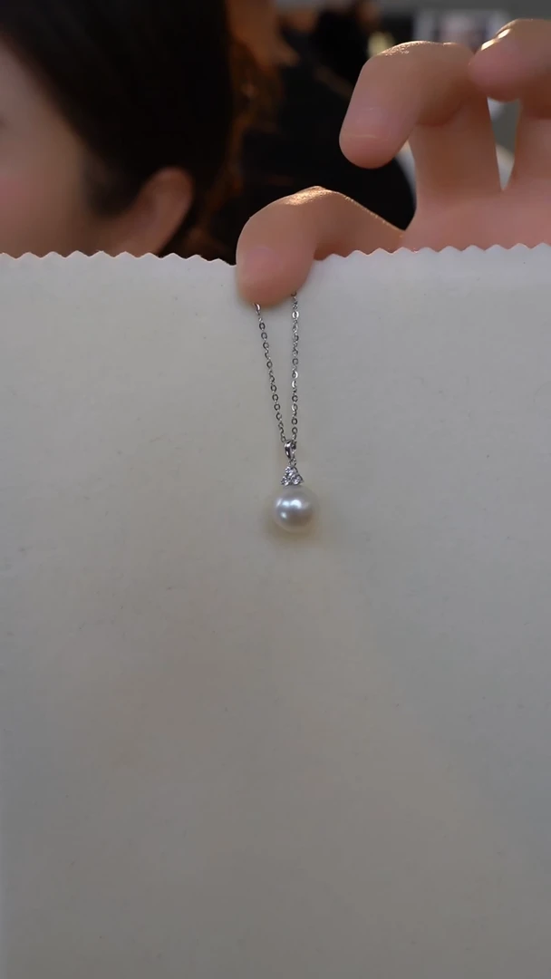 【闪购商品】海水珍珠颈饰银S925镶嵌DY01175【李理】澳白吊坠