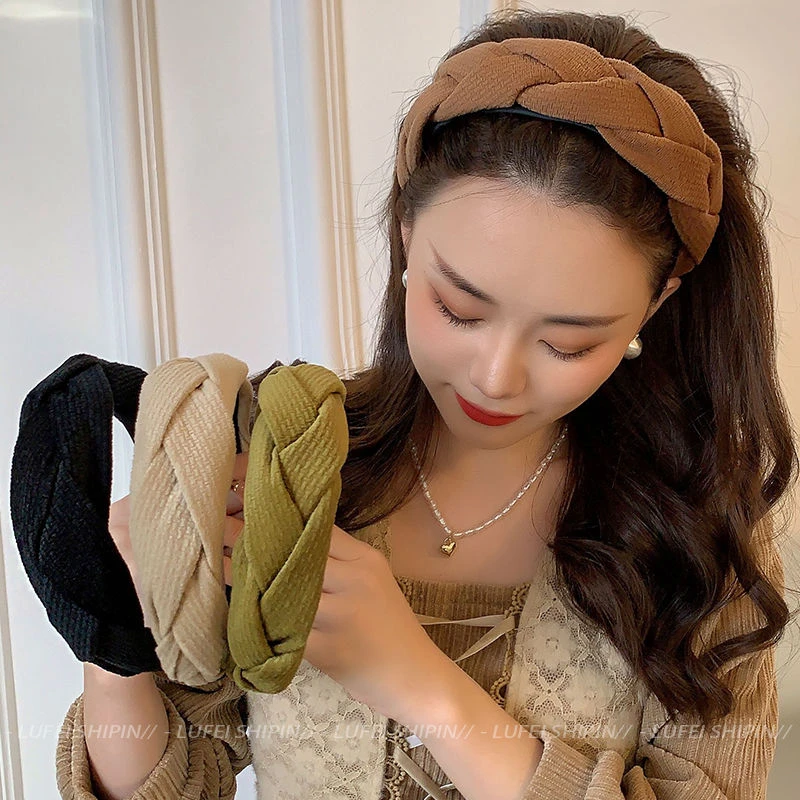 发箍2023年网红新款秋冬高级感头箍女宽边日常洗脸发卡高颅顶头