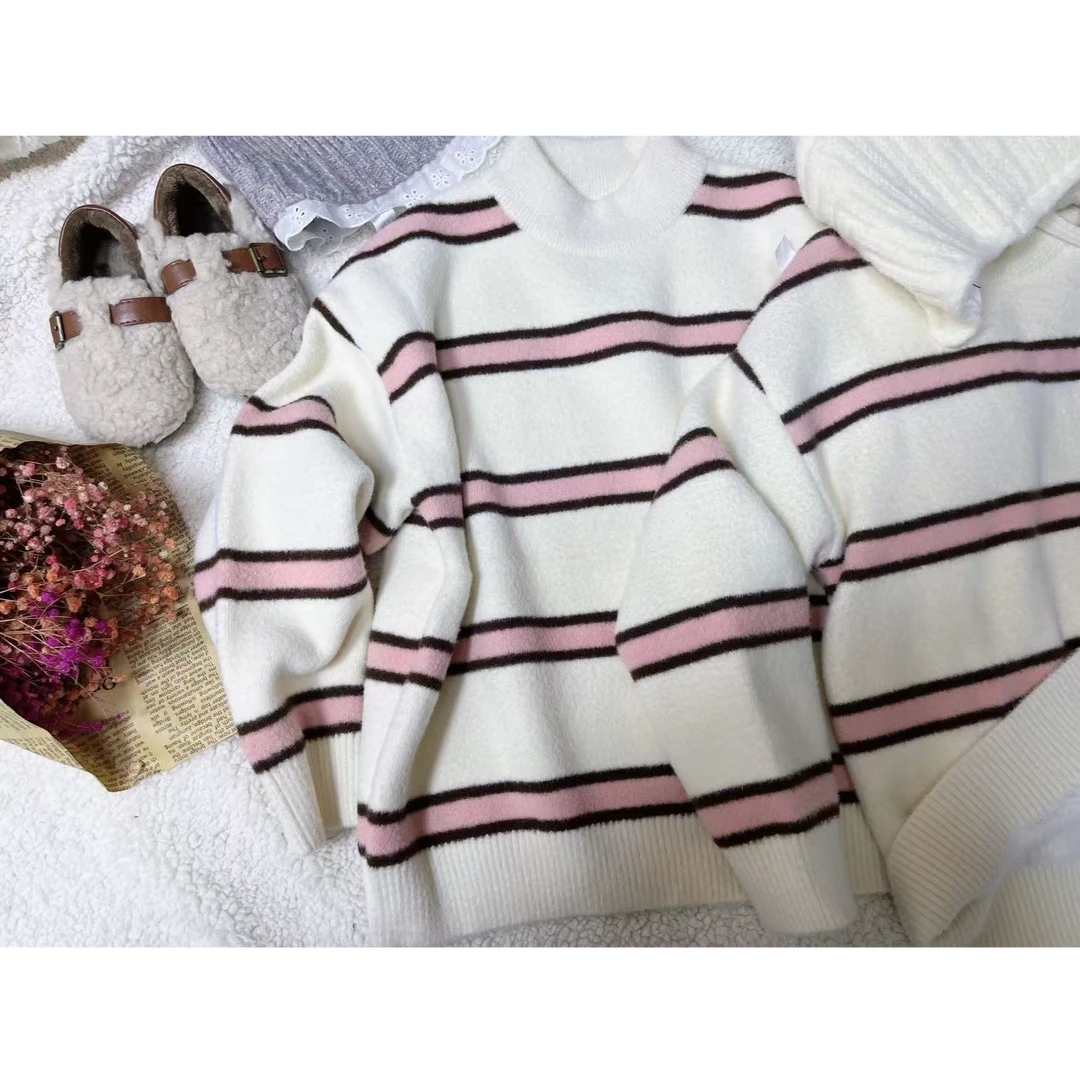 童装条纹针织毛衣24812