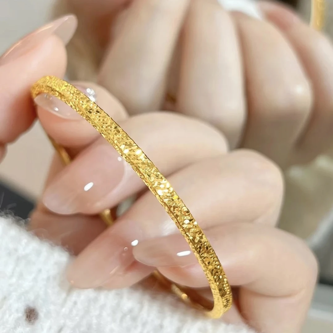 铜合金手镯 SL7002古法简约百搭碎冰冰龙鳞传承经典手镯