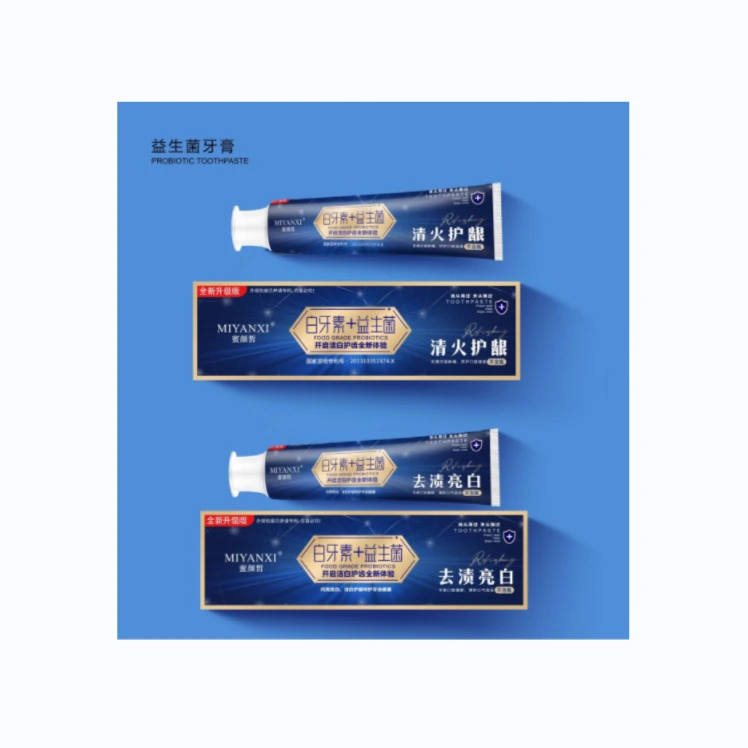蜜颜皙白牙素益生菌牙膏4支