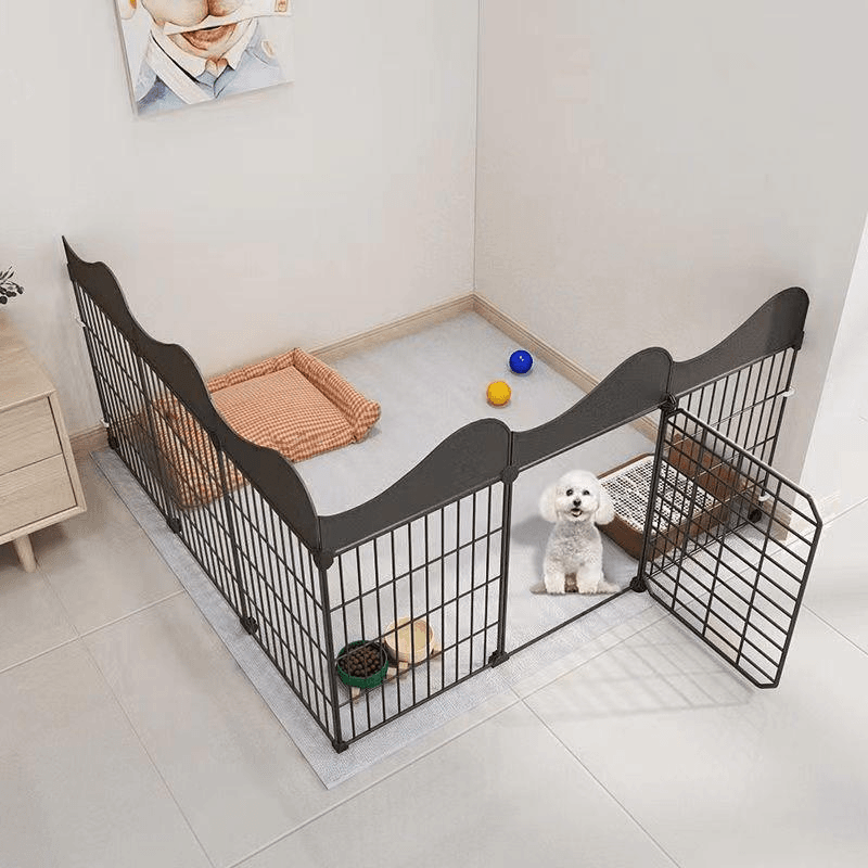 宠物围栏狗狗室内猫围栏中小型犬狗窝泰迪防越狱隔离门护栏狗笼子