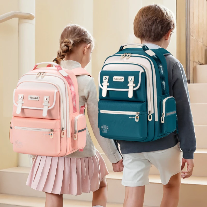 巴祺乐新款儿童书包小学生1-3-6年级男女大容量护脊减负书包15100