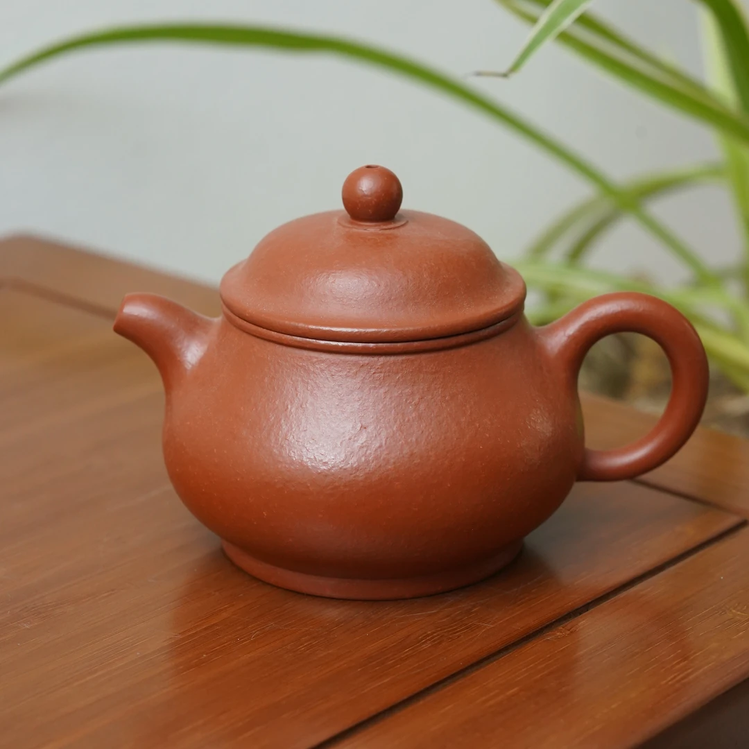 朱泥潘壶200cc【尚品MH-1710】茶具正宗紫砂壶纯手工